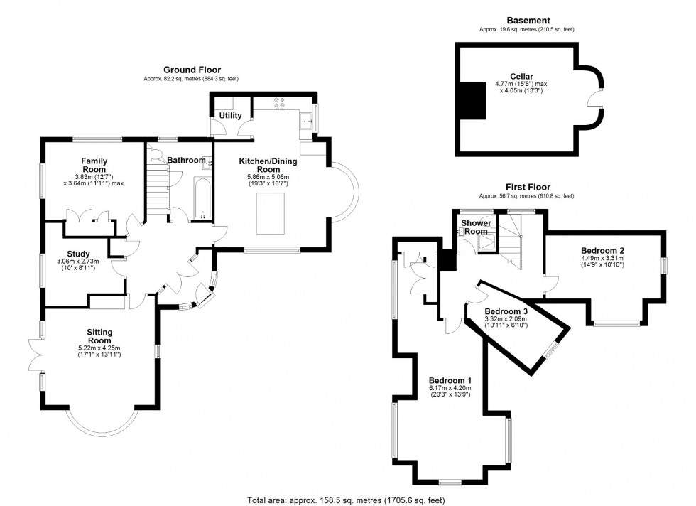 Floorplan for Mill Lane, Welwyn, Hertfordshire, AL6