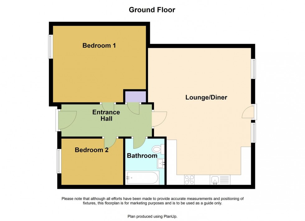 Floorplan for Modern Apartment,Welwyn Garden City