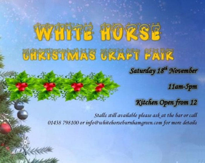 18th Nov: Christmas Craft Fair, The White Horse, Burnham Green