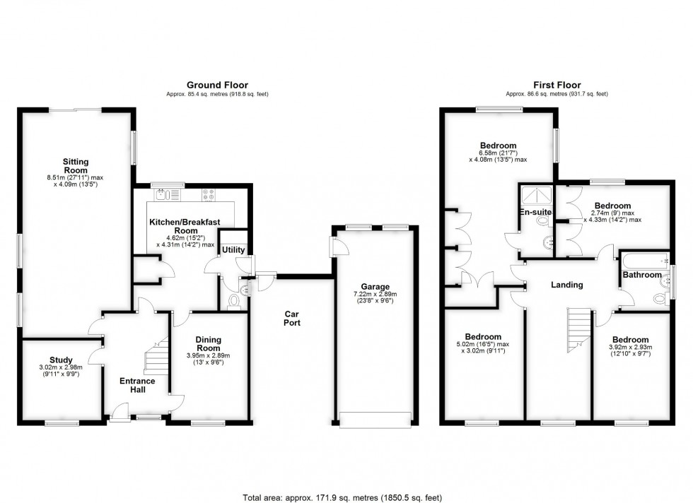 Floorplan for Holwell Road, Holwell, Hitchin, Hertfordshire, SG5