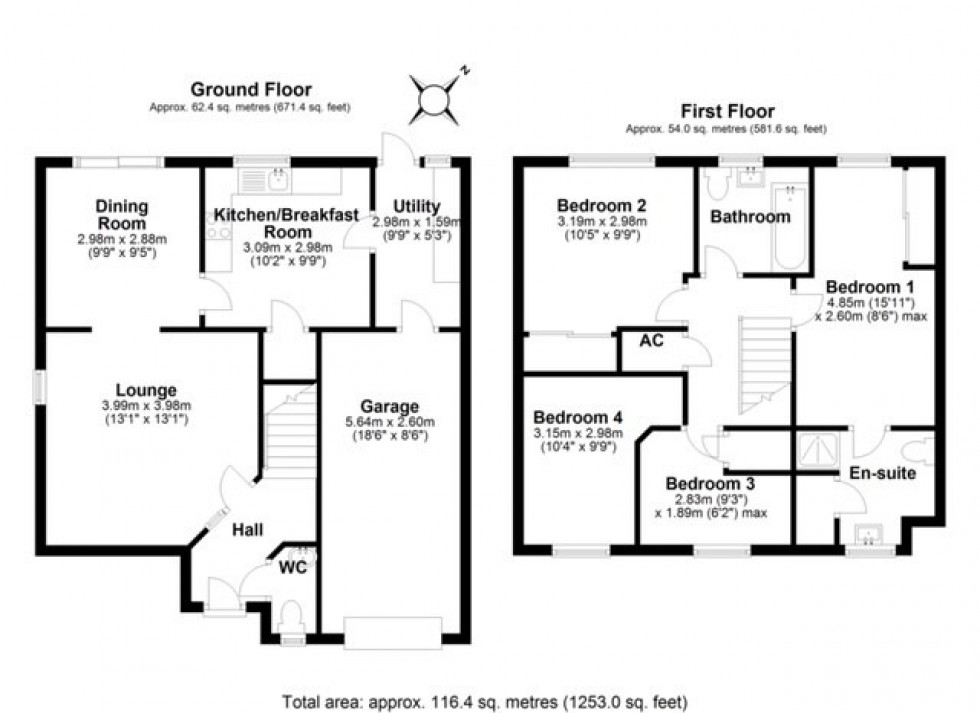 Floorplan for Lindbergh, Welwyn Garden City, Hertfordshire, AL7
