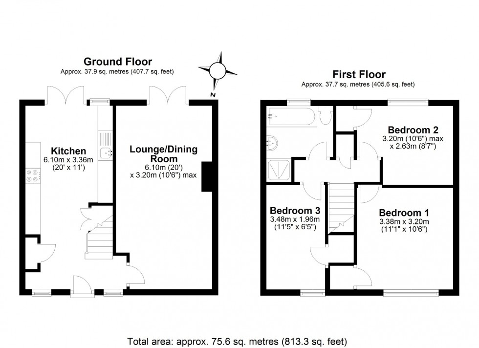 Floorplan for Thistle Grove, Welwyn Garden City, Hertfordshire, AL7