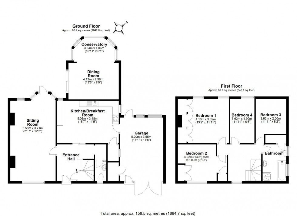 Floorplan for Welwyn Garden City, Hertfordshire, Welwyn Garden City, Hertfordshire, AL8