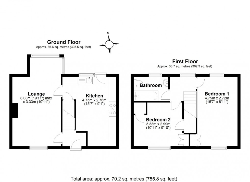 Floorplan for The Vineyard, Welwyn Garden City, Hertfordshire, AL8