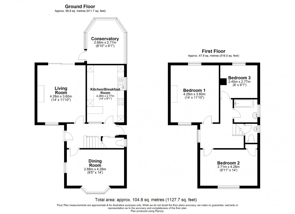 Floorplan for The Chilterns, Hitchin