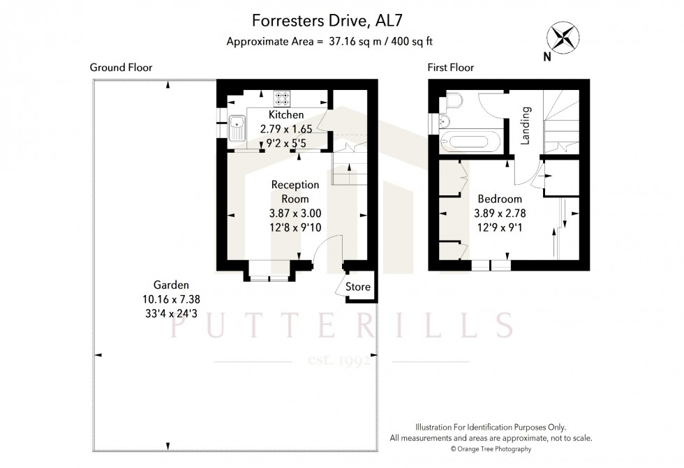 Floorplan for Forresters Drive, Welwyn Garden City, Hertfordshire, AL7