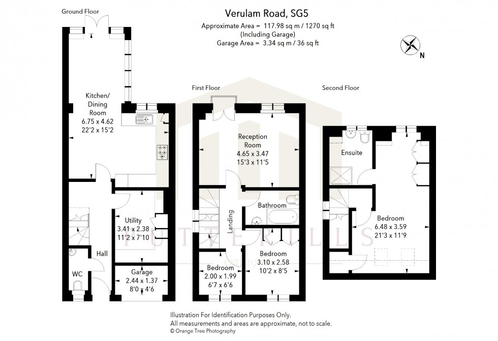 Floorplan for Verulam Road, Hitchin