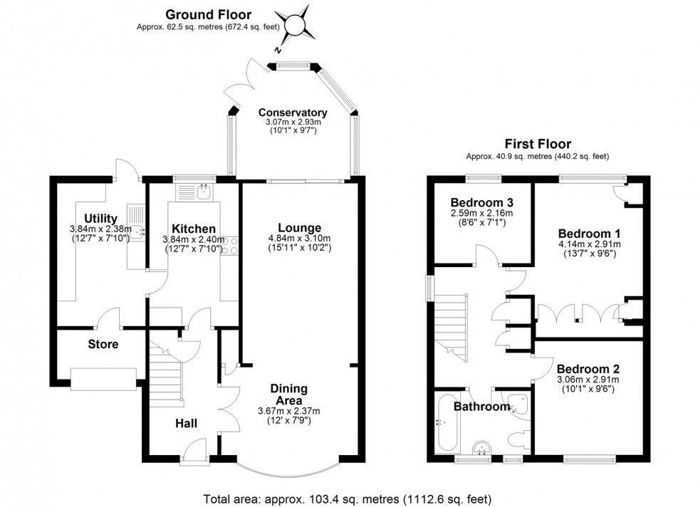 Floorplan for The Shaws, Welwyn Garden City, AL7