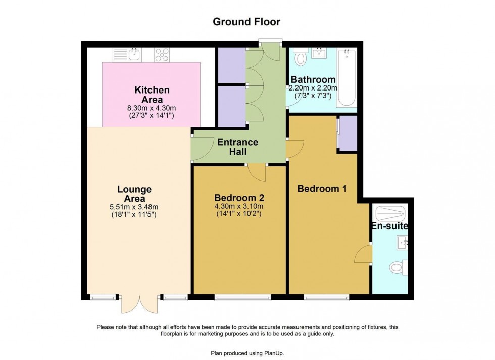 Floorplan for 12 De Haviland House, Stevenage,
