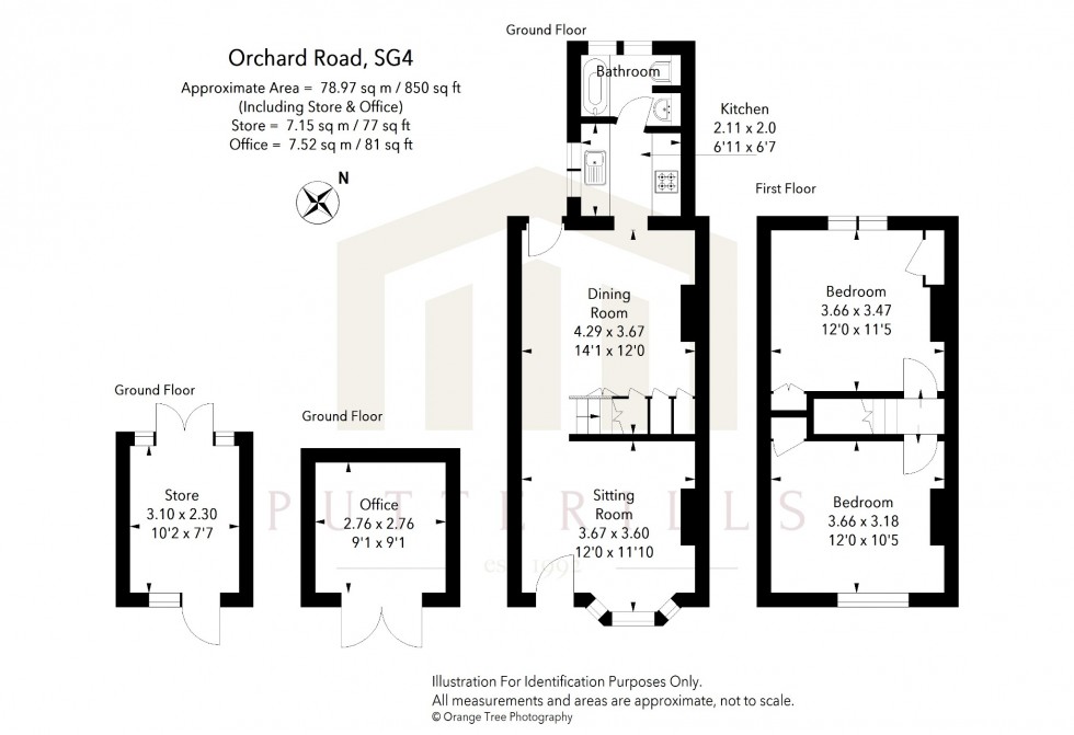 Floorplan for Orchard Road, Hitchin