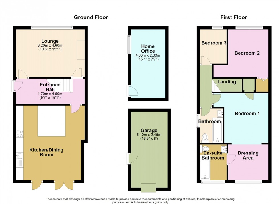 Floorplan for Cromwell Way, Pirton, Hitchin