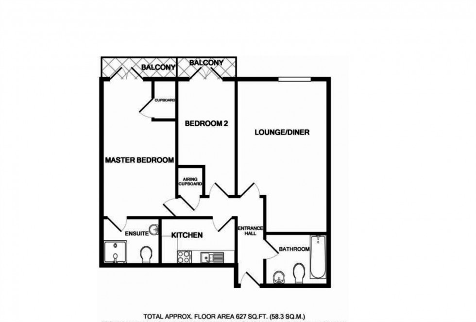 Floorplan for Sanders Place, Walsworth Road, Hitchin