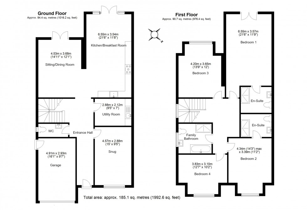 Floorplan for Mardley Heath, Welwyn, Hertfordshire