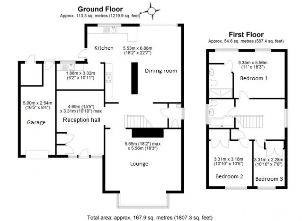 Floorplan for Aston, Hertfordshire