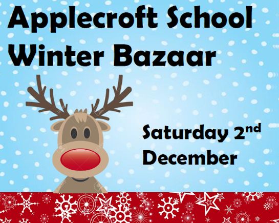 2nd Dec: Applecroft Winter Bazaar, Welwyn Garden City