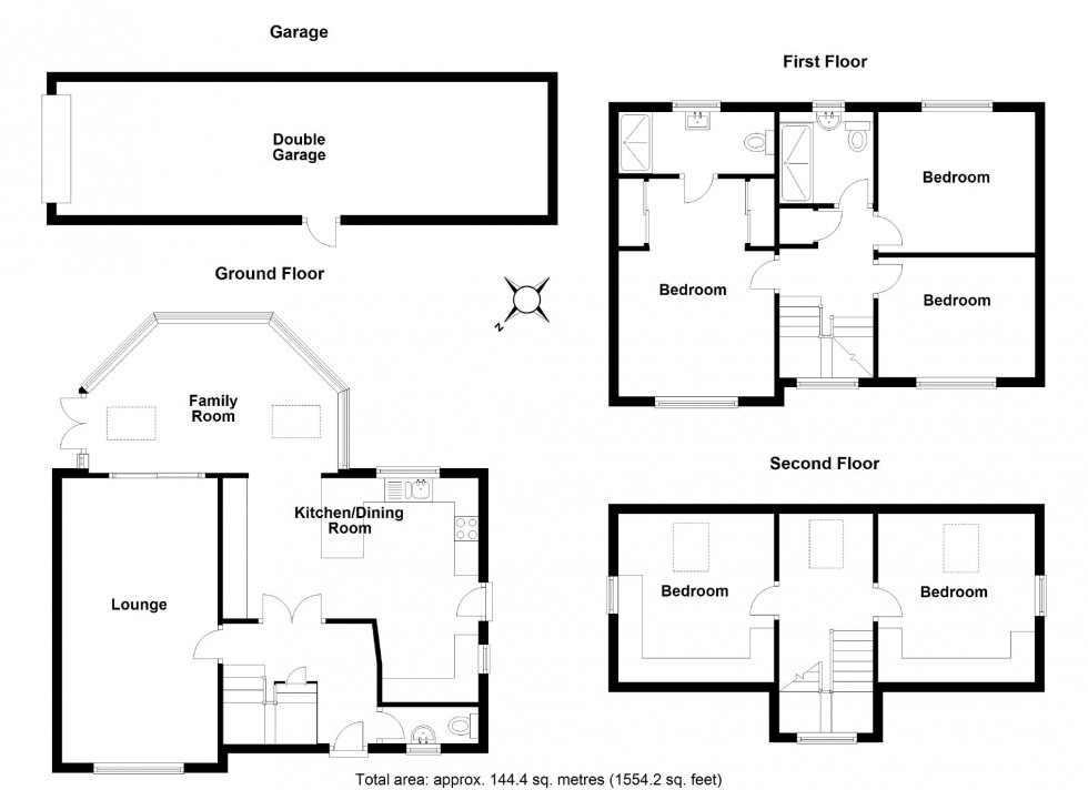 Floorplan for Great Ashby, Stevenage, Herts