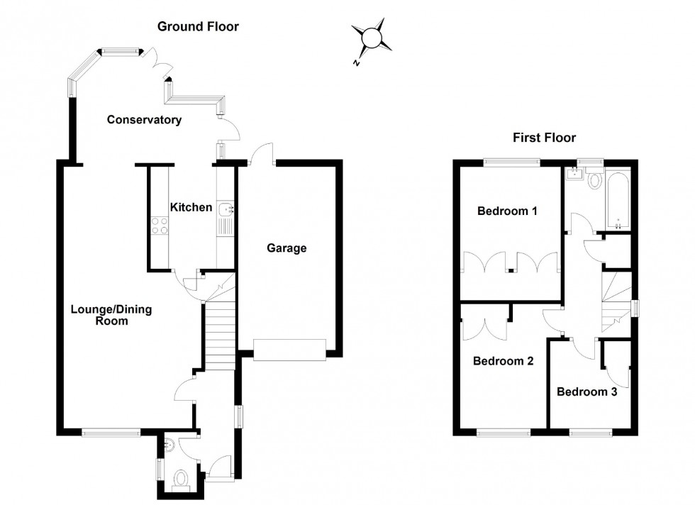 Floorplan for Chells Manor, Stevenage, Hertfordshire